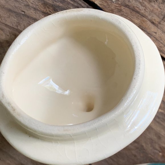 Purinton Slipware Apple Teapot with Lid 6" 1940-1950 - Picture 4 of 16